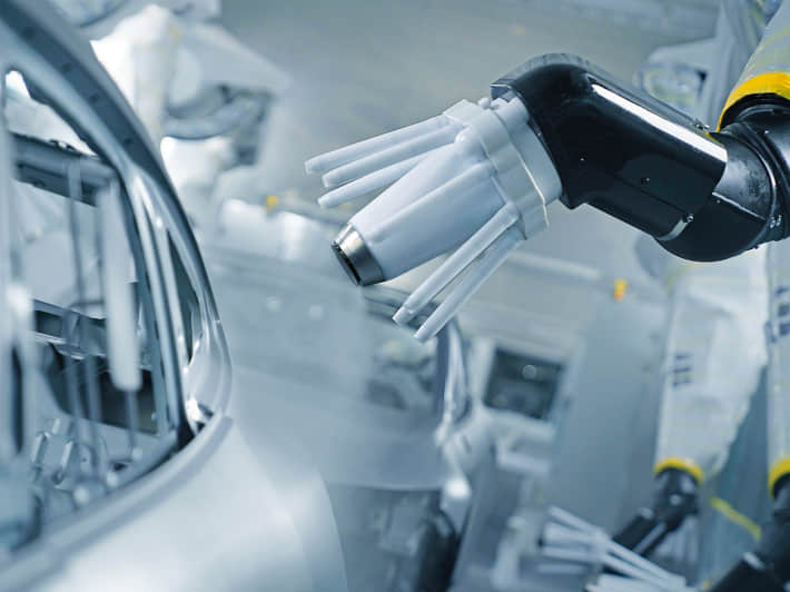 Chaîne de production robotisée