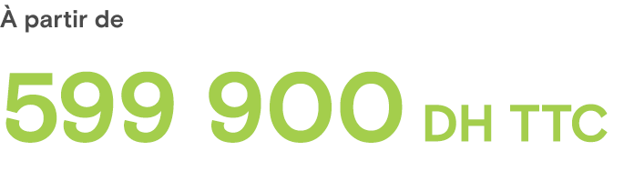 À partir de 599900DHTTC