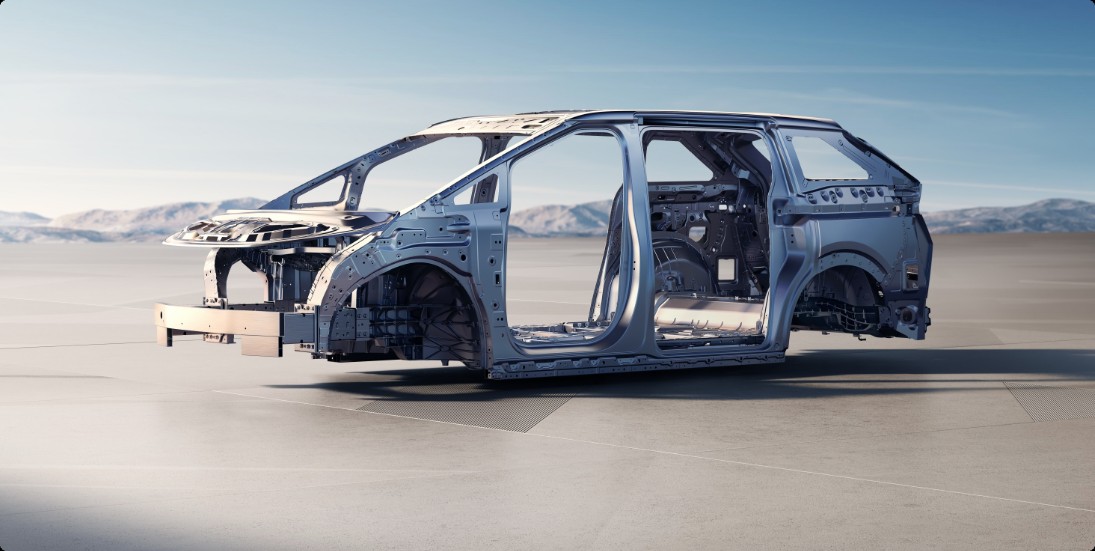 Carrosserie de sécurité du XPENG X9